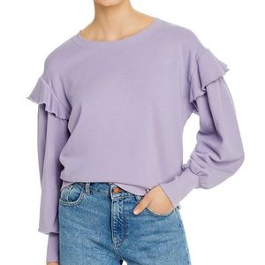 Nation Ltd Helena Ruffled Balloon Sleeve Sweatshirt
